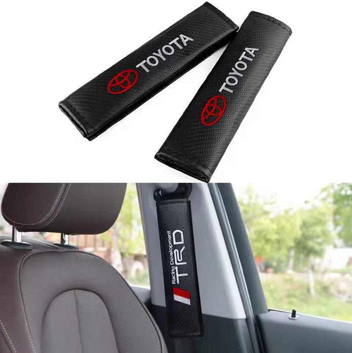Carbon Fiber Seat Belt Cover For Car 2pcs