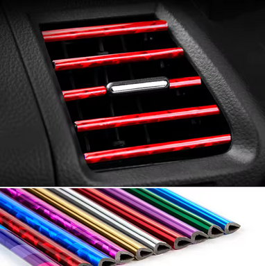 10 PCS Car Air Conditioner Outlet Decorative Soft Strip