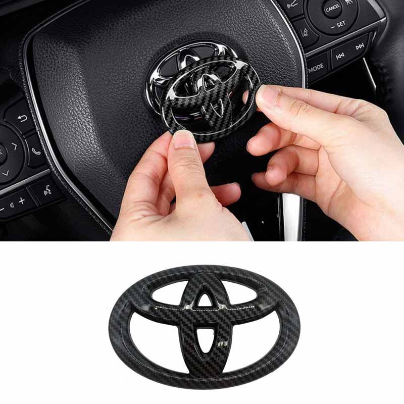 TOYOTA Steering Logo Carbon